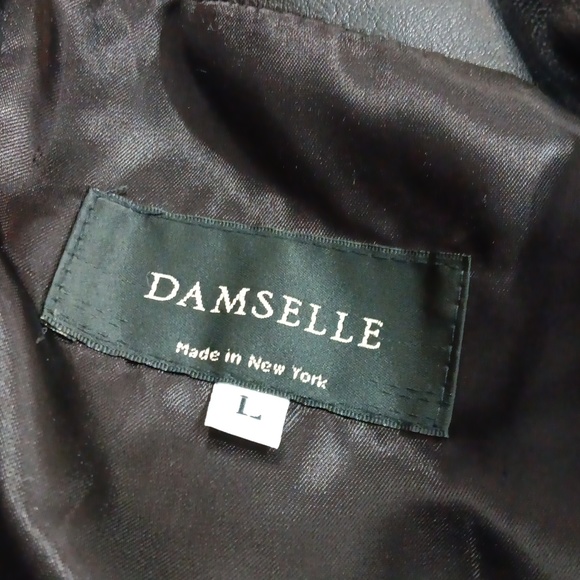 DAMSELLE LEATHER COAT.   #5610 - Picture 7 of 7